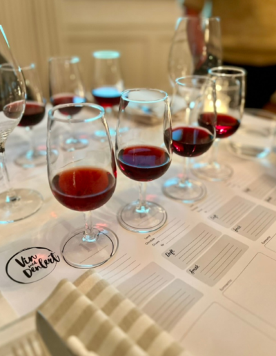 vin med denlert, vinprovning